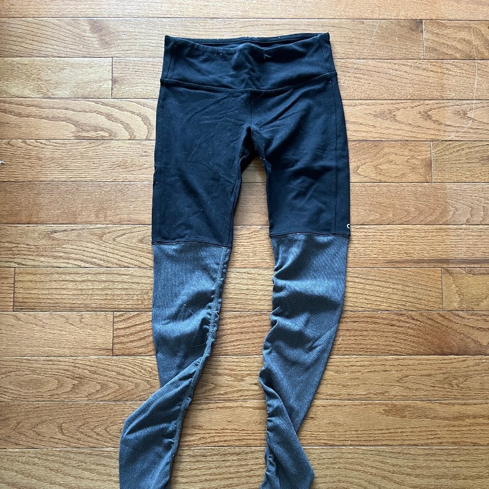 Black and Grey Yoga Leggings